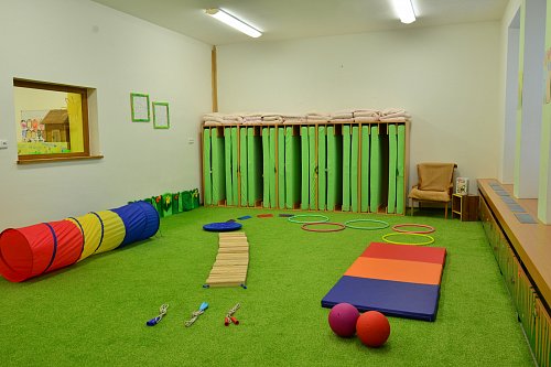 ložnice Světlušek - využití prostoru pro pohyb dětí
